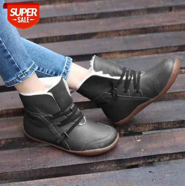 New Winter Retro Punk Women Boots Fashion Leather Warm Ankle Boots Lace-Up Flat Black Zapatos De Mujer Wram Botas Mujer #Ik5t
New Winter Retro Punk Women Boots Fashion Leather Warm Ankle Boots Lace-Up Flat Black Zapatos De Mujer Wram Botas Mujer #Ik5t
