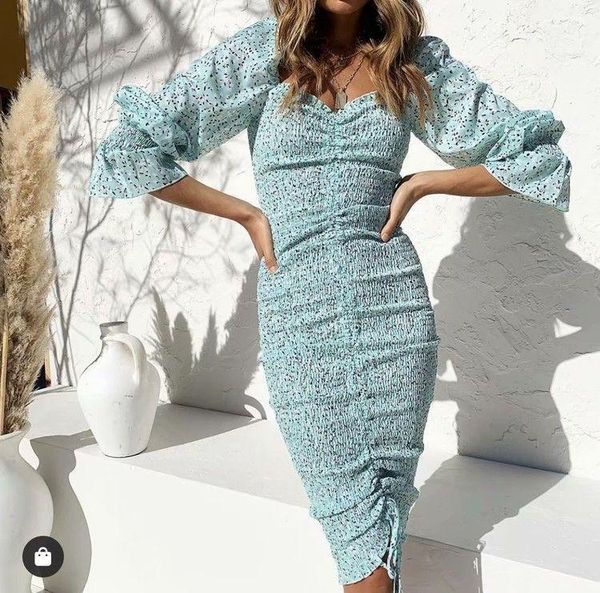 casual dresses summer autumn lantern sleeve dress ladies office vestidos women's elegant streetwear square neck draw string slim long, Black;gray
casual dresses summer autumn lantern sleeve dress ladies office vestidos women's elegant streetwear square neck draw string slim long, Black;gray