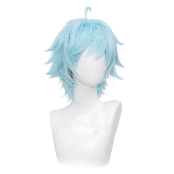 game genshin impact chongyun cosplay wig chong yun light blue short synthetic hair halloween carnival party role play wigs, Black
game genshin impact chongyun cosplay wig chong yun light blue short synthetic hair halloween carnival party role play wigs, Black