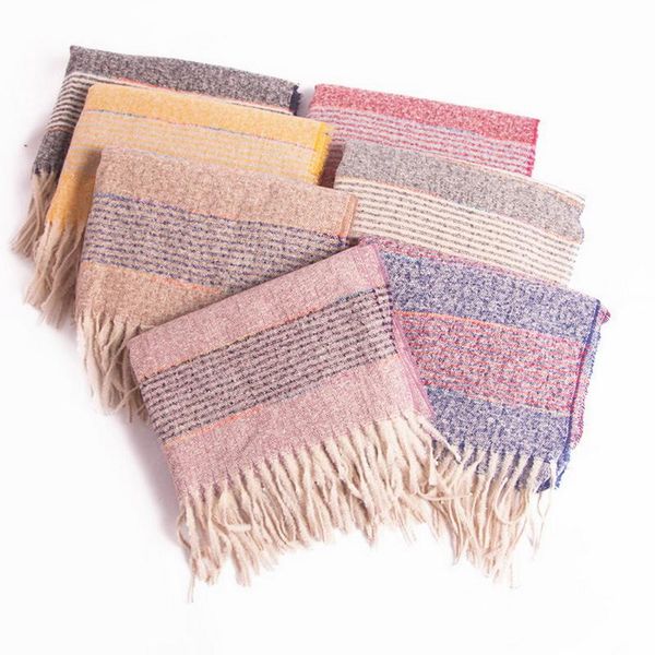 scarves 2021 south korean autumn and winter cashmere scarf women soft stripe thicken shawl for ladies, Blue;gray
scarves 2021 south korean autumn and winter cashmere scarf women soft stripe thicken shawl for ladies, Blue;gray