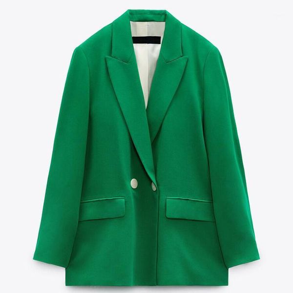 women's suits & blazers zaaho women suit blazer fashion double breasted green office long sleeve casual female coat, White;black
women's suits & blazers zaaho women suit blazer fashion double breasted green office long sleeve casual female coat, White;black