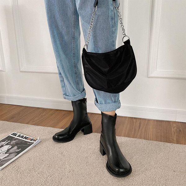 boots women ankle ladies pu mid heel short soft boot female footwear square toe zipper shoes sewing comfortable woman, Black
boots women ankle ladies pu mid heel short soft boot female footwear square toe zipper shoes sewing comfortable woman, Black