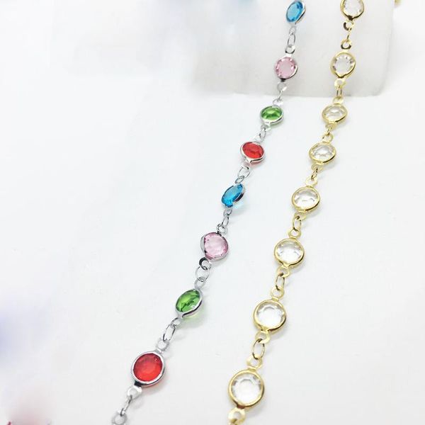 chains stainless steel edging glass colored beads chain type diy men bracelets women's necklaces anklets wedding gifts wholesale items, Silver
chains stainless steel edging glass colored beads chain type diy men bracelets women's necklaces anklets wedding gifts wholesale items, Silver