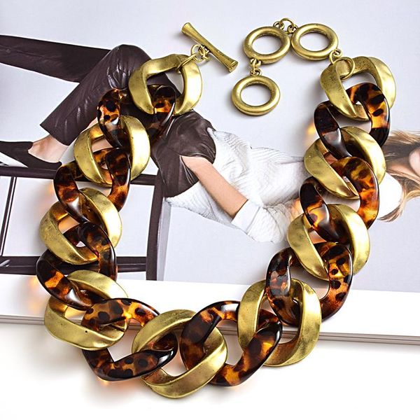 chains vintage gold metal acrylic women chain necklace boho statement hyperbole party choker jewelry gifts, Silver
chains vintage gold metal acrylic women chain necklace boho statement hyperbole party choker jewelry gifts, Silver