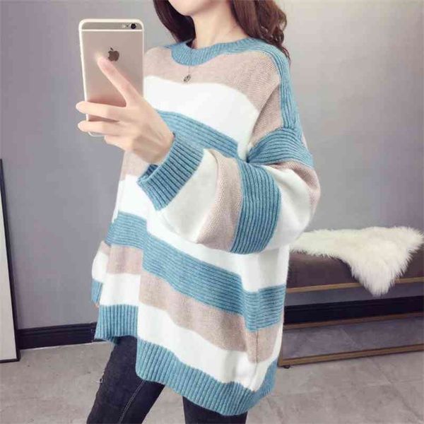 autumn and winter women's pullover sweater korean version of lazy loose bottoming shirt 210427, White;black
autumn and winter women's pullover sweater korean version of lazy loose bottoming shirt 210427, White;black