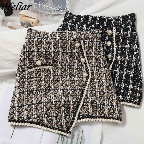 irregular mini skirt plaid winter tweed vintage women skirts high waist office lady button bodycon midi chic 210518, Black
irregular mini skirt plaid winter tweed vintage women skirts high waist office lady button bodycon midi chic 210518, Black