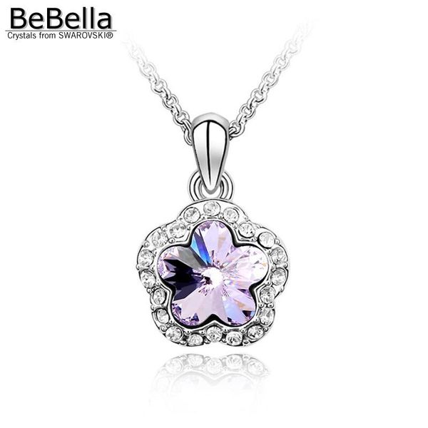 bebella crystal plum flower pendant necklace made with austrian crystals from for women gift necklaces, Silver
bebella crystal plum flower pendant necklace made with austrian crystals from for women gift necklaces, Silver
