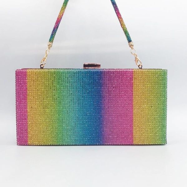 elegant 2 chains women phone clutch bag fashion rainbow color ladies party prom shoulder messenger handbags female crystal bags evening
elegant 2 chains women phone clutch bag fashion rainbow color ladies party prom shoulder messenger handbags female crystal bags evening