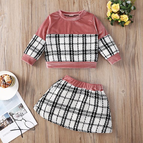 2021 nowbaby clothes sets spring autumn girls outfits pink plaid printed girl suit dress warm long sleeve fleece+kilt kids clothing, White
2021 nowbaby clothes sets spring autumn girls outfits pink plaid printed girl suit dress warm long sleeve fleece+kilt kids clothing, White