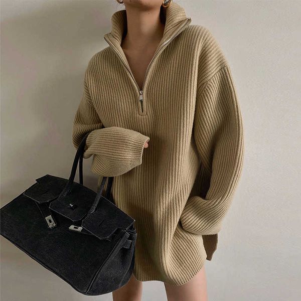 women oversize loose turtleneck sweater wool side split thick long knitwear pullovers jumpers 0.8-0.9kg 210928, White
women oversize loose turtleneck sweater wool side split thick long knitwear pullovers jumpers 0.8-0.9kg 210928, White