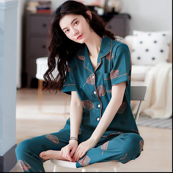 brand cotton pajamas sets leaf womens sleepwears print large size pijamas suit home clothes pyjama femme 3xl, Black;red
brand cotton pajamas sets leaf womens sleepwears print large size pijamas suit home clothes pyjama femme 3xl, Black;red