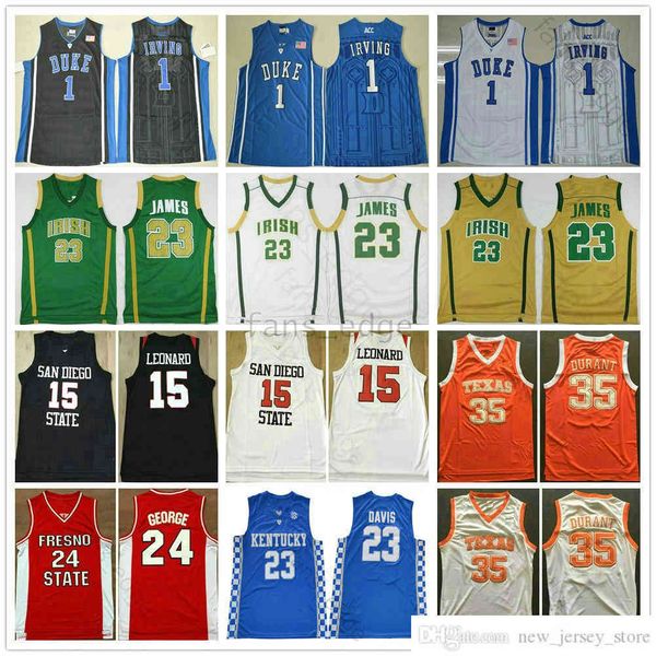 ncaa university 35 man kevin durant kyrie irving jersey 1 kawhi 15 leonard paul 24 george anthony 23 davis lebron 23 james basketball jersey, Black
ncaa university 35 man kevin durant kyrie irving jersey 1 kawhi 15 leonard paul 24 george anthony 23 davis lebron 23 james basketball jersey, Black