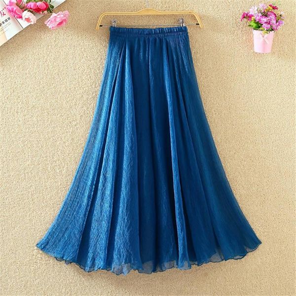 skirts plus size chiffon summer womens candy colors high waist beach bohemian maxi long skirt boho pleated faldas c6087, Black
skirts plus size chiffon summer womens candy colors high waist beach bohemian maxi long skirt boho pleated faldas c6087, Black
