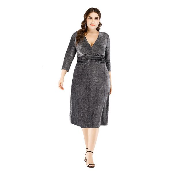 casual dresses summer sequin drs middle sve v-neck fashion modeling skirt, Black;gray
casual dresses summer sequin drs middle sve v-neck fashion modeling skirt, Black;gray