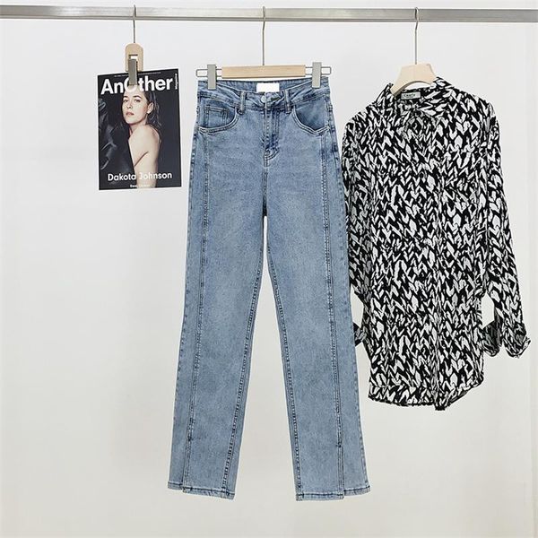 women's jeans 2021 spring flare women denim pants high waisted slit leg vintage streetwear bell bottom fashion cut out mom mujer, Blue
women's jeans 2021 spring flare women denim pants high waisted slit leg vintage streetwear bell bottom fashion cut out mom mujer, Blue