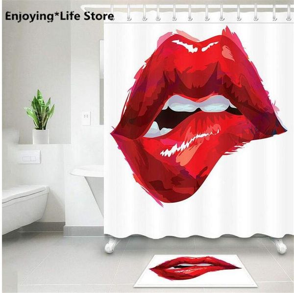 shower curtains red lips curtain set waterproof bathroom bath mat fabric rugs 72 x 12 hooks
shower curtains red lips curtain set waterproof bathroom bath mat fabric rugs 72 x 12 hooks