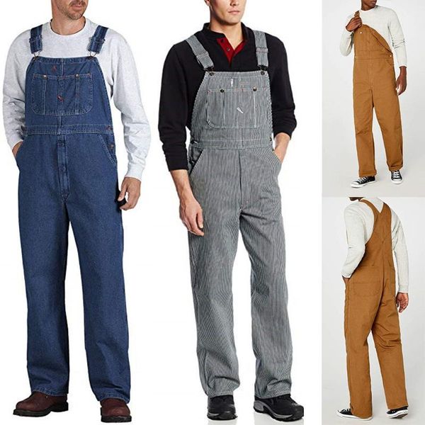 men's pants overalls fashion casual loose pocket denim tooling suspender strap m1029, Black
men's pants overalls fashion casual loose pocket denim tooling suspender strap m1029, Black