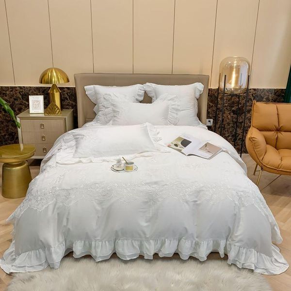bedding sets pure cotton embroidery 4pcs set with lace chiffon ruffle soft bed sheet duvet cover ( king size,3 colors
bedding sets pure cotton embroidery 4pcs set with lace chiffon ruffle soft bed sheet duvet cover ( king size,3 colors