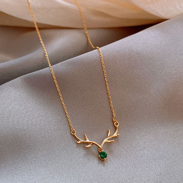 korea east gate simple antler element necklace collarbone sense ins tid0e net red fashion temperament neck chain, Silver
korea east gate simple antler element necklace collarbone sense ins tid0e net red fashion temperament neck chain, Silver