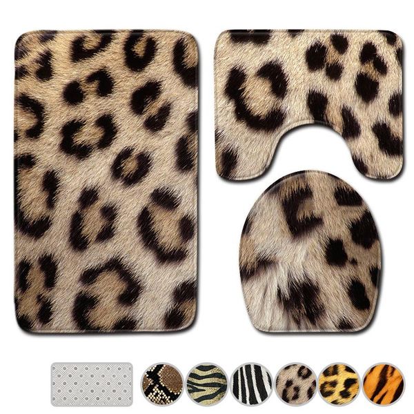 bath mats 3 pcs/set animal leopard pattern shower mat nordic room rug toilet seat cover carpet bathroom set home decor
bath mats 3 pcs/set animal leopard pattern shower mat nordic room rug toilet seat cover carpet bathroom set home decor
