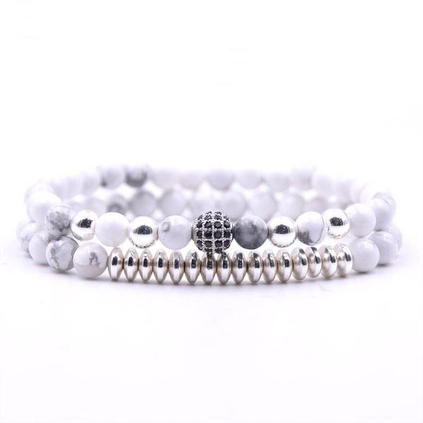 kang hua 2pcs/set 2021 5 style 6mm stone charm bracelet pave cz silver ball bracelets for men&women classic jewelry gift beaded, strands, Black
kang hua 2pcs/set 2021 5 style 6mm stone charm bracelet pave cz silver ball bracelets for men&women classic jewelry gift beaded, strands, Black