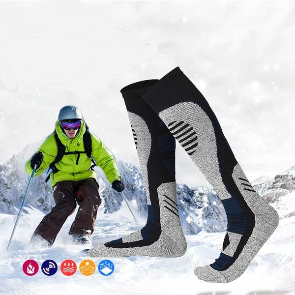 ski socks winter thermal thicken long sock outdoor sports keep warm hiking skiing for man male, Black
ski socks winter thermal thicken long sock outdoor sports keep warm hiking skiing for man male, Black