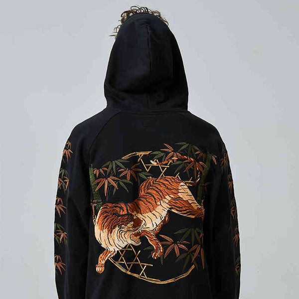 men's hoodies & sweatshirts chinese style yokosuka ukiyo-e embroidery tiger plus velvet hoodie men's 20aw autumn and winter thicke, Black
men's hoodies & sweatshirts chinese style yokosuka ukiyo-e embroidery tiger plus velvet hoodie men's 20aw autumn and winter thicke, Black