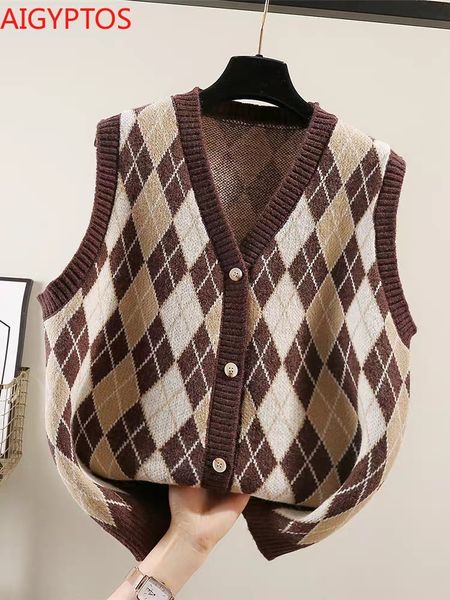 women's vests diamond check retro sweater y2k vest knitted cardigan jacket women loose outer wear with v-neck waistcoat xelv, Black;white
women's vests diamond check retro sweater y2k vest knitted cardigan jacket women loose outer wear with v-neck waistcoat xelv, Black;white