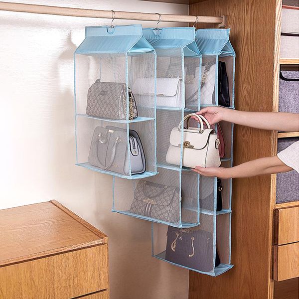 arrival hanging storage bag multilayer organizer for handbag shoulder sky blue/pink/gray boxes & bins
arrival hanging storage bag multilayer organizer for handbag shoulder sky blue/pink/gray boxes & bins