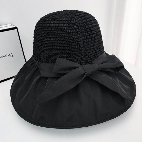 wide brim hats ldslyjr summer solid color bowknot bucket hat fisherman outdoor travel sun cap for women 356, Blue;gray
wide brim hats ldslyjr summer solid color bowknot bucket hat fisherman outdoor travel sun cap for women 356, Blue;gray