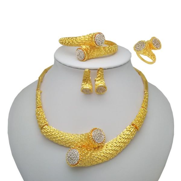 wedding jewelry sets kingdom ma imitate crystal necklace earrings bracelet rings african bridal gold color costume accessories jewellery, Slivery;golden
wedding jewelry sets kingdom ma imitate crystal necklace earrings bracelet rings african bridal gold color costume accessories jewellery, Slivery;golden
