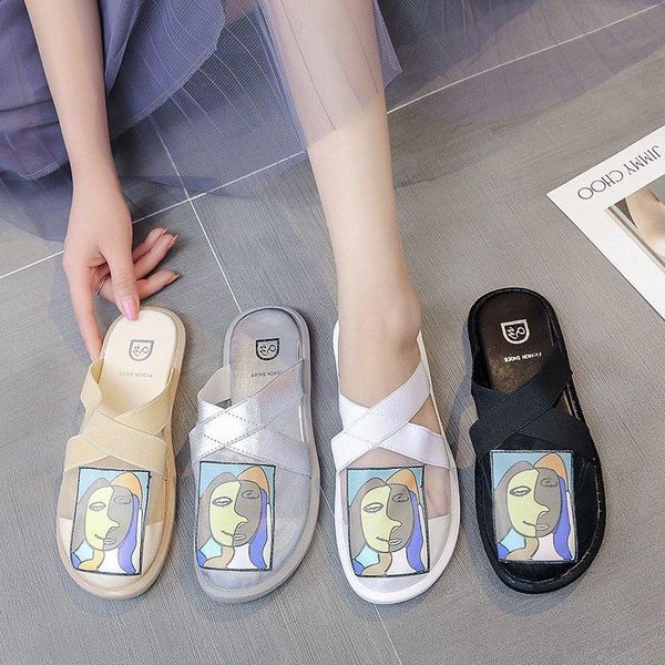 korean style outdoor indoor summer women's sandals and slippers microfiber low-flat-heeled mesh uppers soft trendy shoes, Black
korean style outdoor indoor summer women's sandals and slippers microfiber low-flat-heeled mesh uppers soft trendy shoes, Black