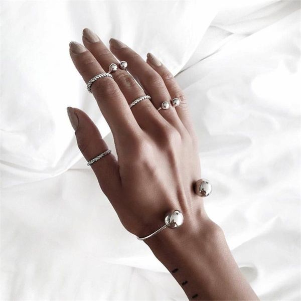link, chain women bracelets punk bead twisted open adjustable silver bracelet set female bangle charm wedding party accessories, Black
link, chain women bracelets punk bead twisted open adjustable silver bracelet set female bangle charm wedding party accessories, Black