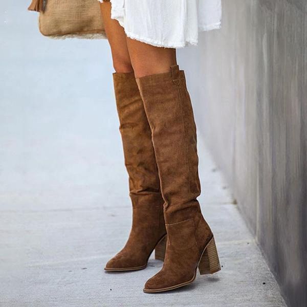 boots 2021 autumn winter women knee high thigh heels fashion large size ladies long pointy boot roman retro shoes, Black
boots 2021 autumn winter women knee high thigh heels fashion large size ladies long pointy boot roman retro shoes, Black