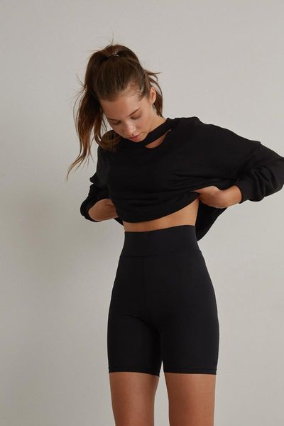 women's leggings matte biker tights vtk20-tyt1004siyah, Black