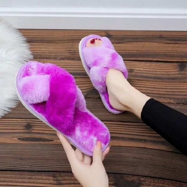winter women house slippers faux fur open toes colorful cross vamp furry warm flats female slides cozy woman shoes, Black
winter women house slippers faux fur open toes colorful cross vamp furry warm flats female slides cozy woman shoes, Black