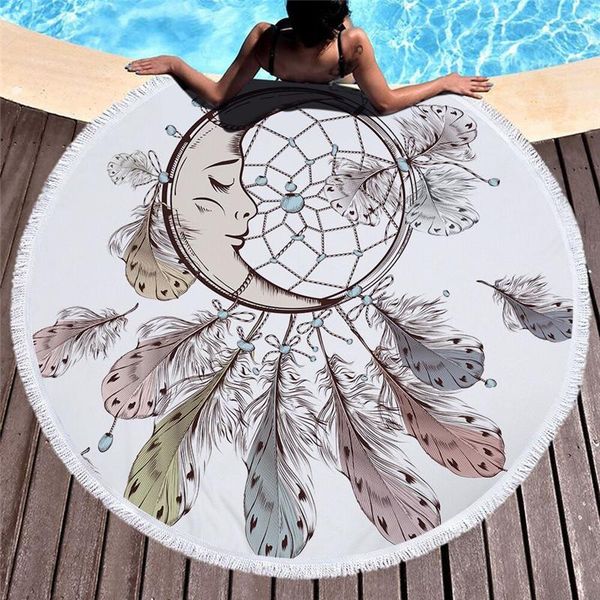 towel hap-deer dream catcher round beach printed dreamcatcher net with tassels for summer microfiber swimming sports blanket
towel hap-deer dream catcher round beach printed dreamcatcher net with tassels for summer microfiber swimming sports blanket