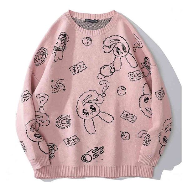 men's sweaters desenhos animados masculinos camisolas de malha coelho morango pulôver harajuku casual o-pescoço camisola grans dimensõe, White;black
men's sweaters desenhos animados masculinos camisolas de malha coelho morango pulôver harajuku casual o-pescoço camisola grans dimensõe, White;black
