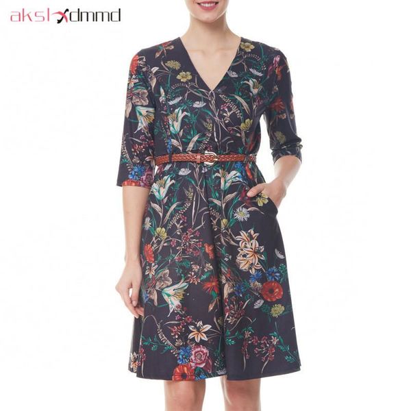 casual dresses akslxdmmd printed fashion women 2021 spring v-neck floral dress female vestidos lh1402, Black;gray
casual dresses akslxdmmd printed fashion women 2021 spring v-neck floral dress female vestidos lh1402, Black;gray