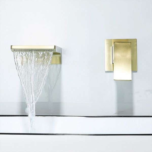 brushed gold waterfall faucet wall mounted bathroom bathtub faucet with shelf platform basin water mixer quality tap
brushed gold waterfall faucet wall mounted bathroom bathtub faucet with shelf platform basin water mixer quality tap