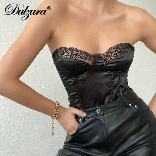 satin lace pathcwork women tube tanks corset crop bodycon streetwear party elegant 2021 summer festival club, Black;white
satin lace pathcwork women tube tanks corset crop bodycon streetwear party elegant 2021 summer festival club, Black;white