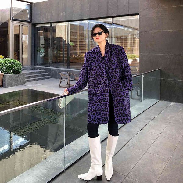 blends purple woolen cardigan lady stuck-up jacket outerwear female chic street blazer, Black
blends purple woolen cardigan lady stuck-up jacket outerwear female chic street blazer, Black