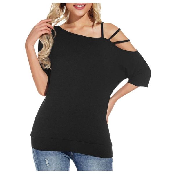 women's blouses & shirts fashion women solid short sleeve sling shoulder loose casual streetwear backless shirt for summer, White
women's blouses & shirts fashion women solid short sleeve sling shoulder loose casual streetwear backless shirt for summer, White