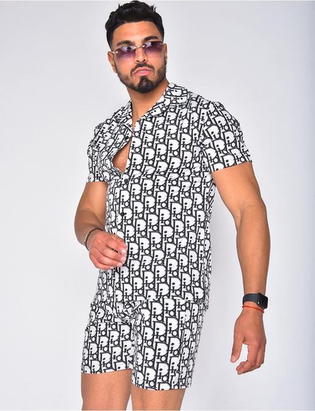 men's tracksuits hawaiian print short sleeve shirt set 2021 summer button beach shorts two-piece, Gray
men's tracksuits hawaiian print short sleeve shirt set 2021 summer button beach shorts two-piece, Gray