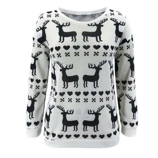 women's sweaters women casual christmas sweater 2021 winter classic deer printed knitted pullovers streetwear long sleeve jumpers black, White;black
women's sweaters women casual christmas sweater 2021 winter classic deer printed knitted pullovers streetwear long sleeve jumpers black, White;black