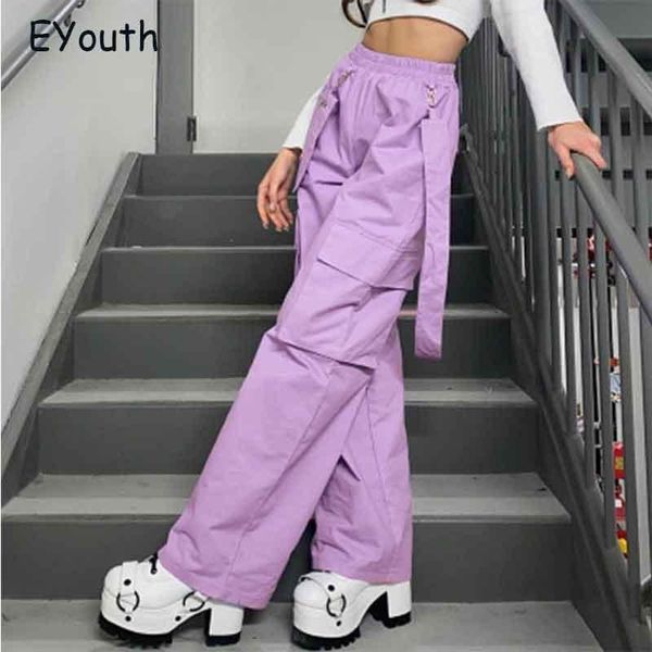 women's pants & capris purple solid baggy straight women cargo streetwear casual loose elastic high waist hip hop trousers cotton, Black;white
women's pants & capris purple solid baggy straight women cargo streetwear casual loose elastic high waist hip hop trousers cotton, Black;white