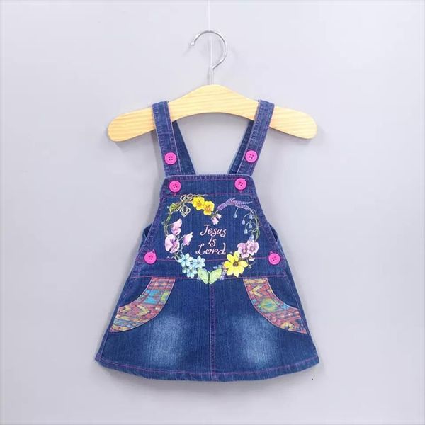 summer girls sundress denim women skirts jumper baby clothing kids flowers suspenders fit 1 3 years, Blue
summer girls sundress denim women skirts jumper baby clothing kids flowers suspenders fit 1 3 years, Blue