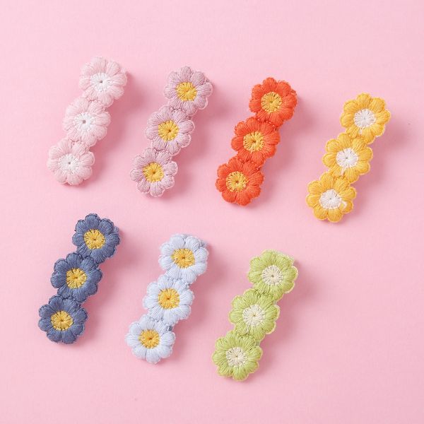 knit daisy flower baby girl hair clip hairpins for chirdren baby hair accessories cute barrettes hairclips, Slivery;white
knit daisy flower baby girl hair clip hairpins for chirdren baby hair accessories cute barrettes hairclips, Slivery;white
