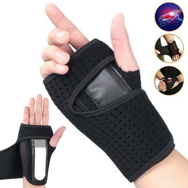 1pcs adjustable wristband steel hand wrist brace support relieve pain arthritis sprain carpal tunnel splint wrap protector, Black;red
1pcs adjustable wristband steel hand wrist brace support relieve pain arthritis sprain carpal tunnel splint wrap protector, Black;red