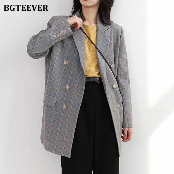 blazers vintage notched collar women long sleeve plaid blazer casual loose double breasted spring outwear female suit jackets vq3u, White;black
blazers vintage notched collar women long sleeve plaid blazer casual loose double breasted spring outwear female suit jackets vq3u, White;black